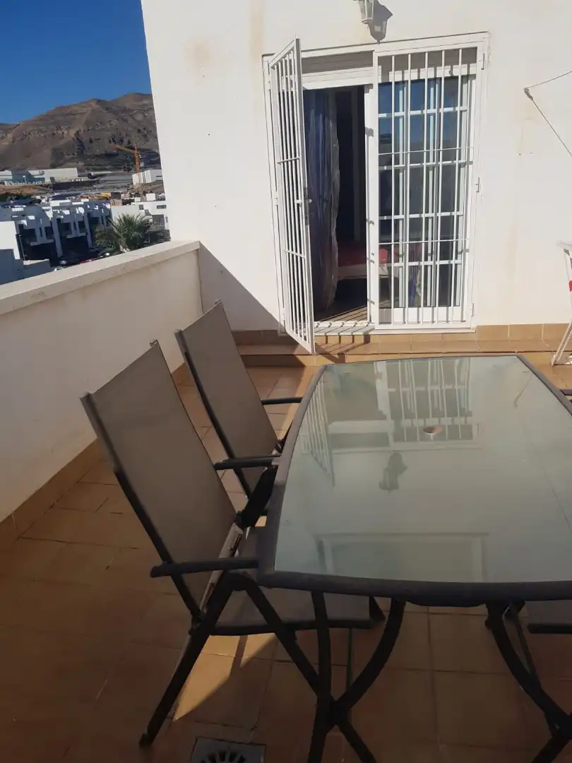 Terrace of Flat for rent in Roquetas de Mar  with Heating, Terrace and Furnished