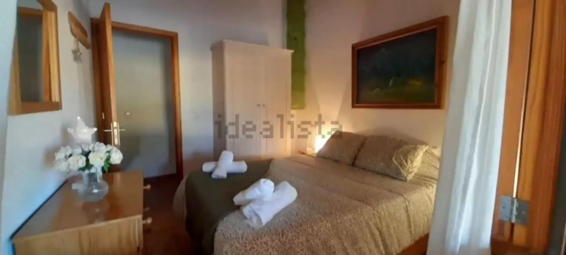 Schlafzimmer von Country house zur Miete in Pollença mit Klimaanlage, Privatgarten und Terrasse