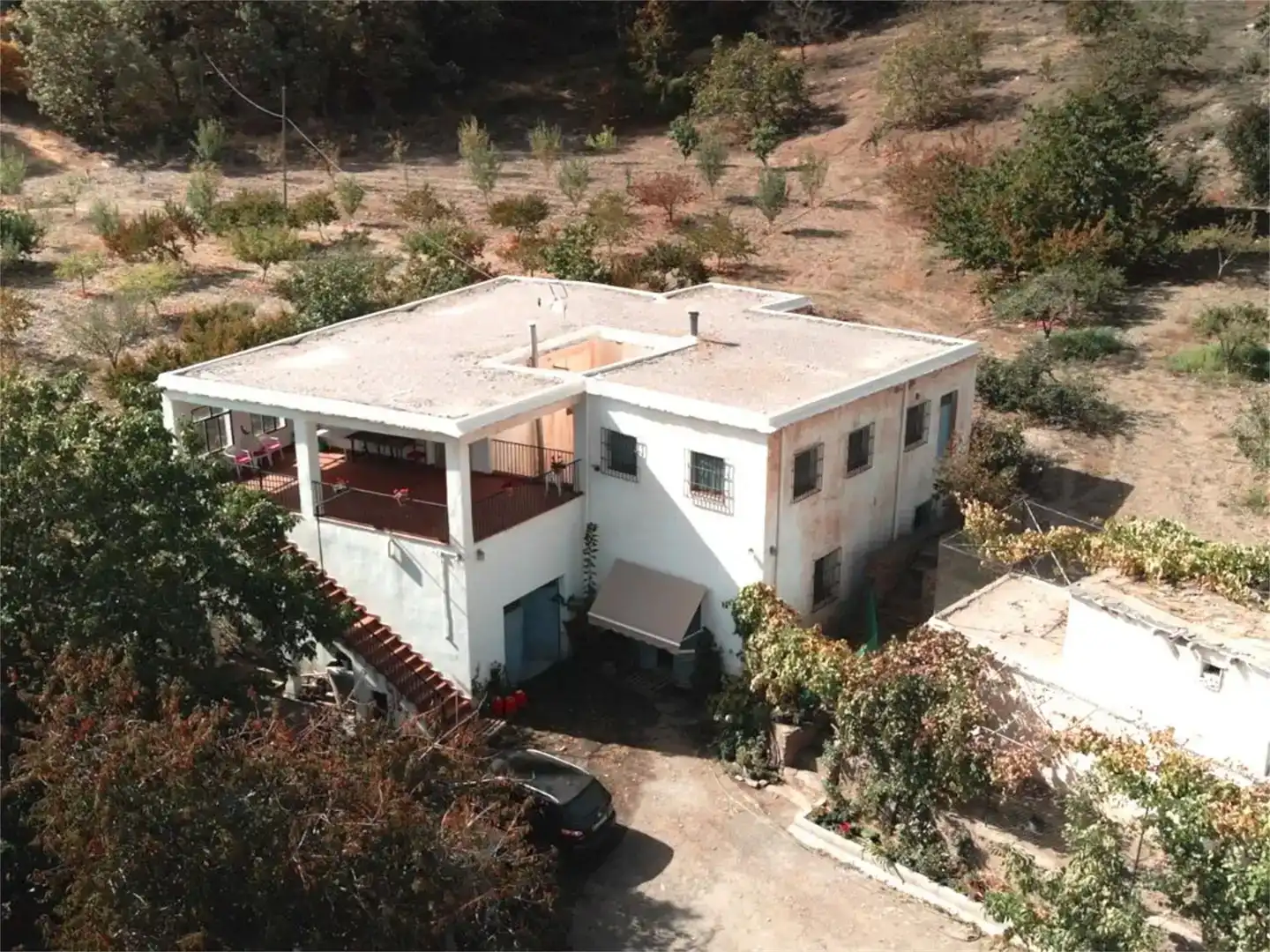 Vista exterior de Finca rústica en venda en Busquístar amb Jardí privat, Traster i Balcó