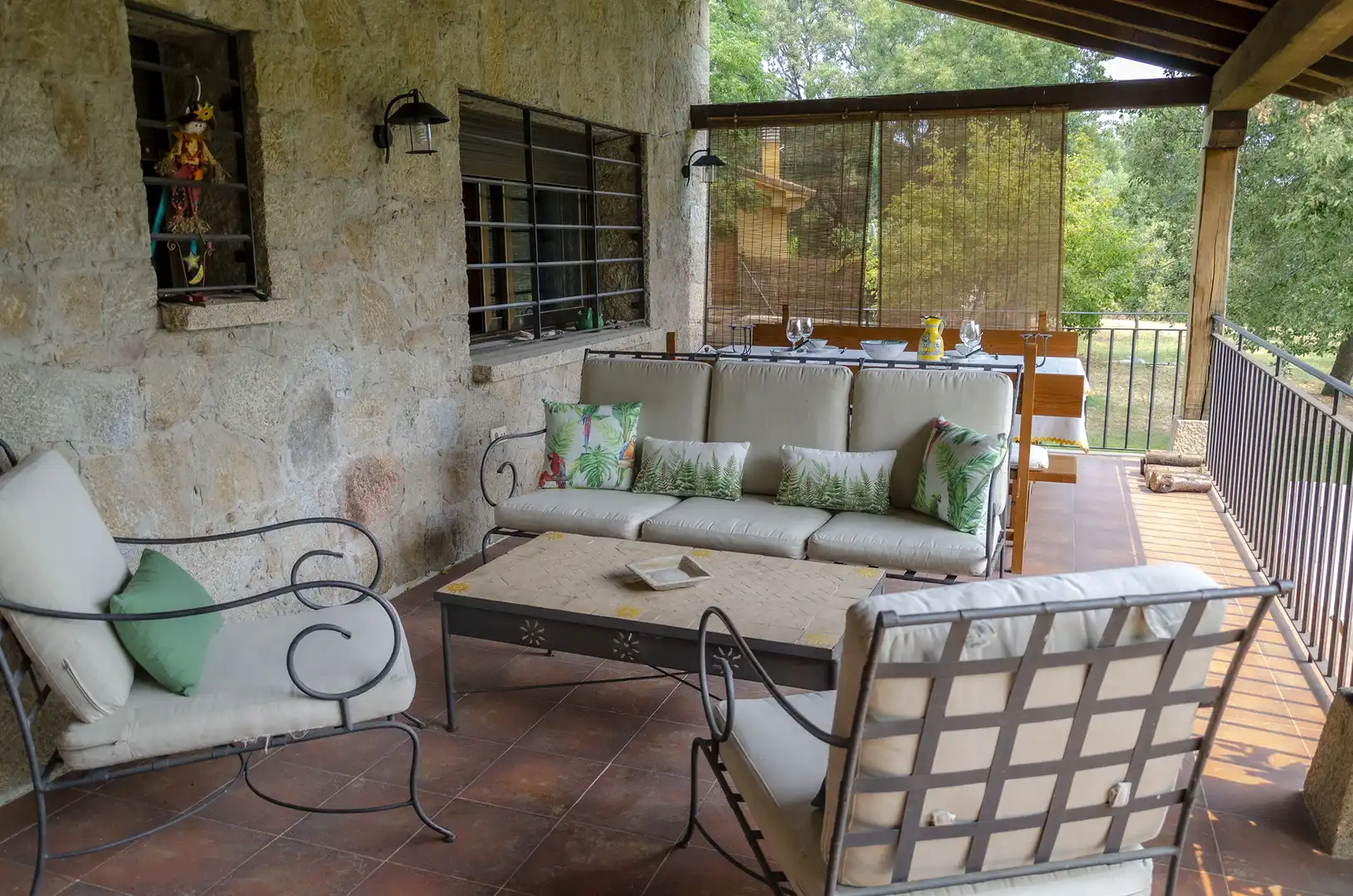 Terraza de Finca rústica en venta en La Adrada  con Jardín privado, Terraza y Piscina