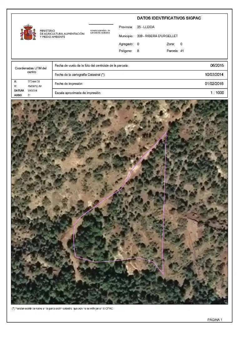 Finca rústica en venta en Ribera d'Urgellet