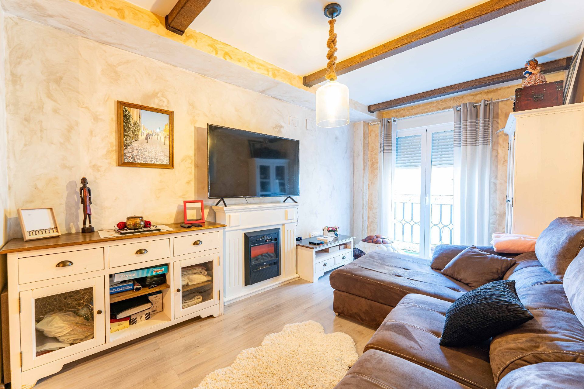 Living room of Flat for sale in Humanes de Madrid  with Air Conditioner, Heating and Terrace