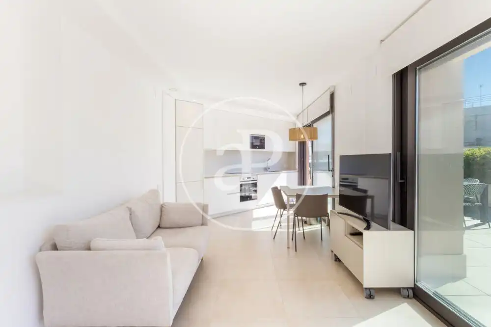 Living room of Attic for rent in Valencia  with Air Conditioner, Heating and Terrace