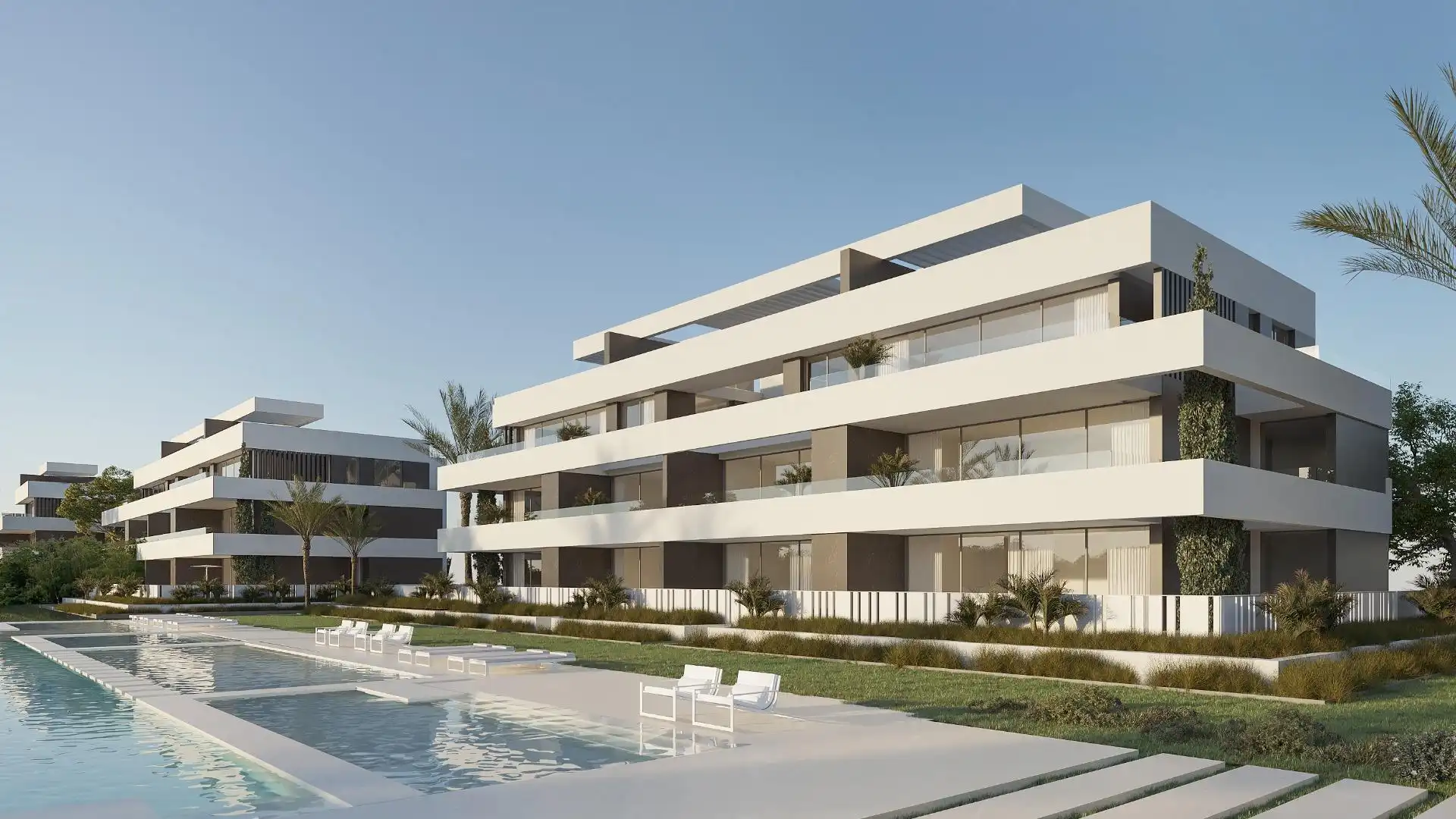 Vista exterior de Apartament en venda en La Nucia amb Aire condicionat, Jardí privat i Terrassa