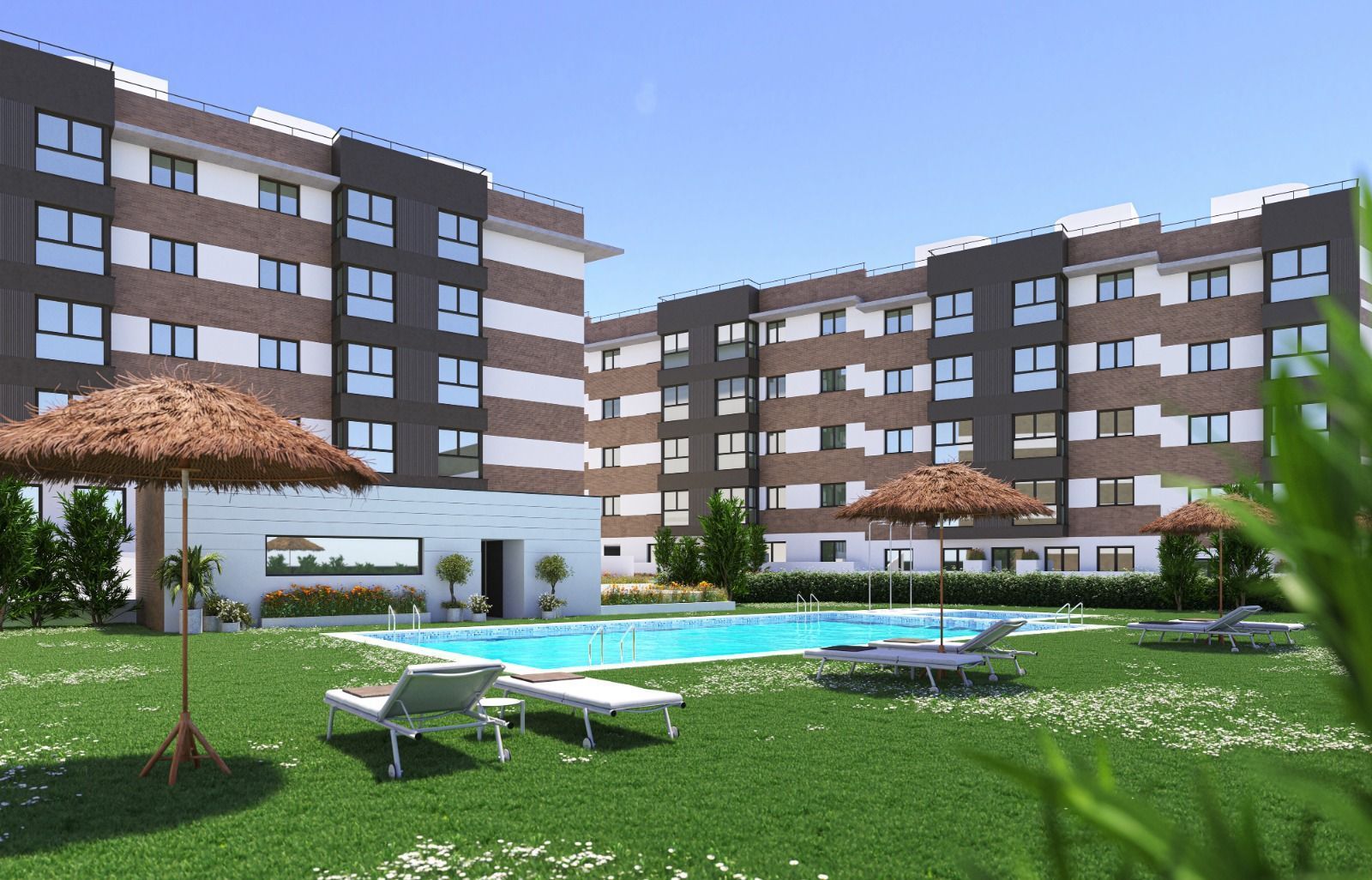 Exterior view of Flat for sale in Mérida  with Air Conditioner, Storage room and Community pool