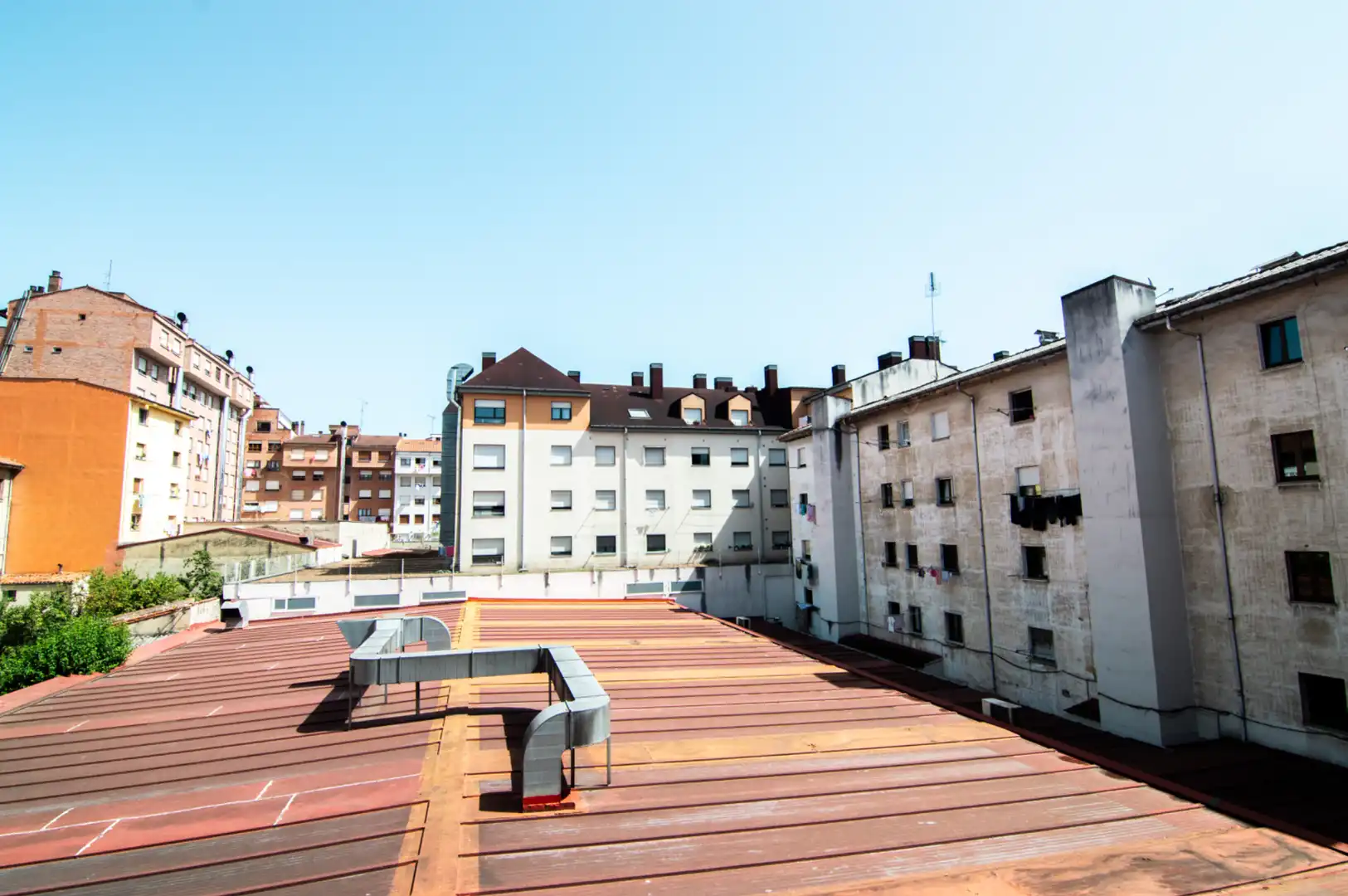 Terrasse von Wohnung zum Verkauf in Siero mit Heizung, Parkett und Abstellraum