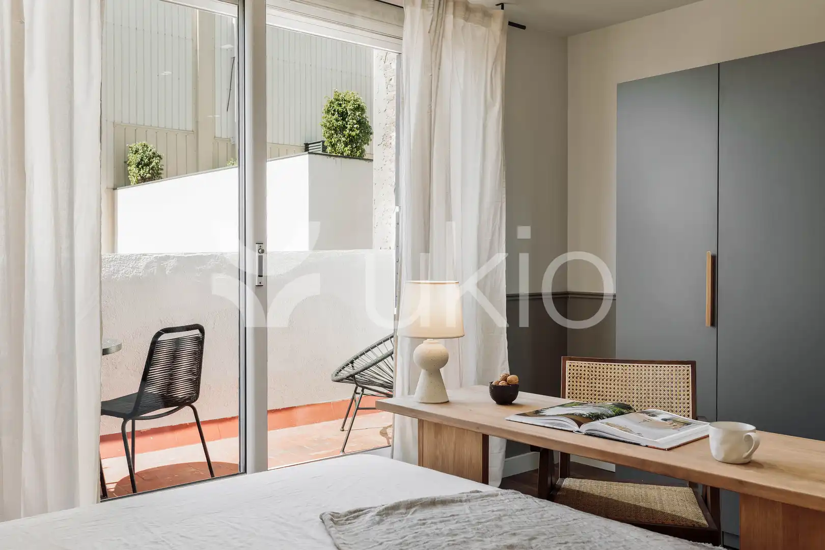 Habitación de Apartamento de alquiler en Barcelona con Aire acondicionado, Calefacción y Terraza