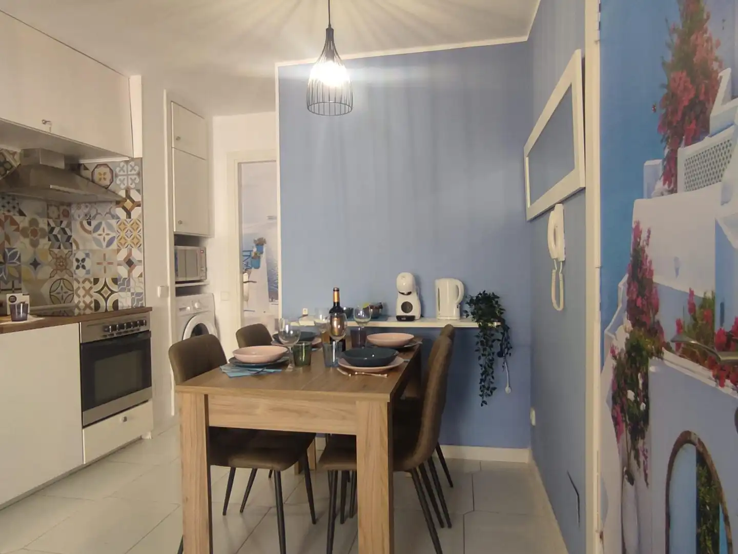 Menjador de Apartament de lloguer en Sant Pere de Ribes amb Moblat, Microones i TV