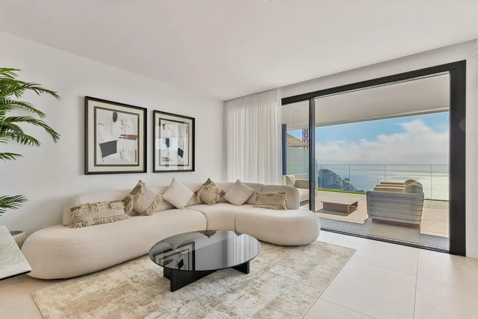 Sala d'estar de Apartament en venda en Fuengirola amb Aire condicionat, Calefacció i Terrassa