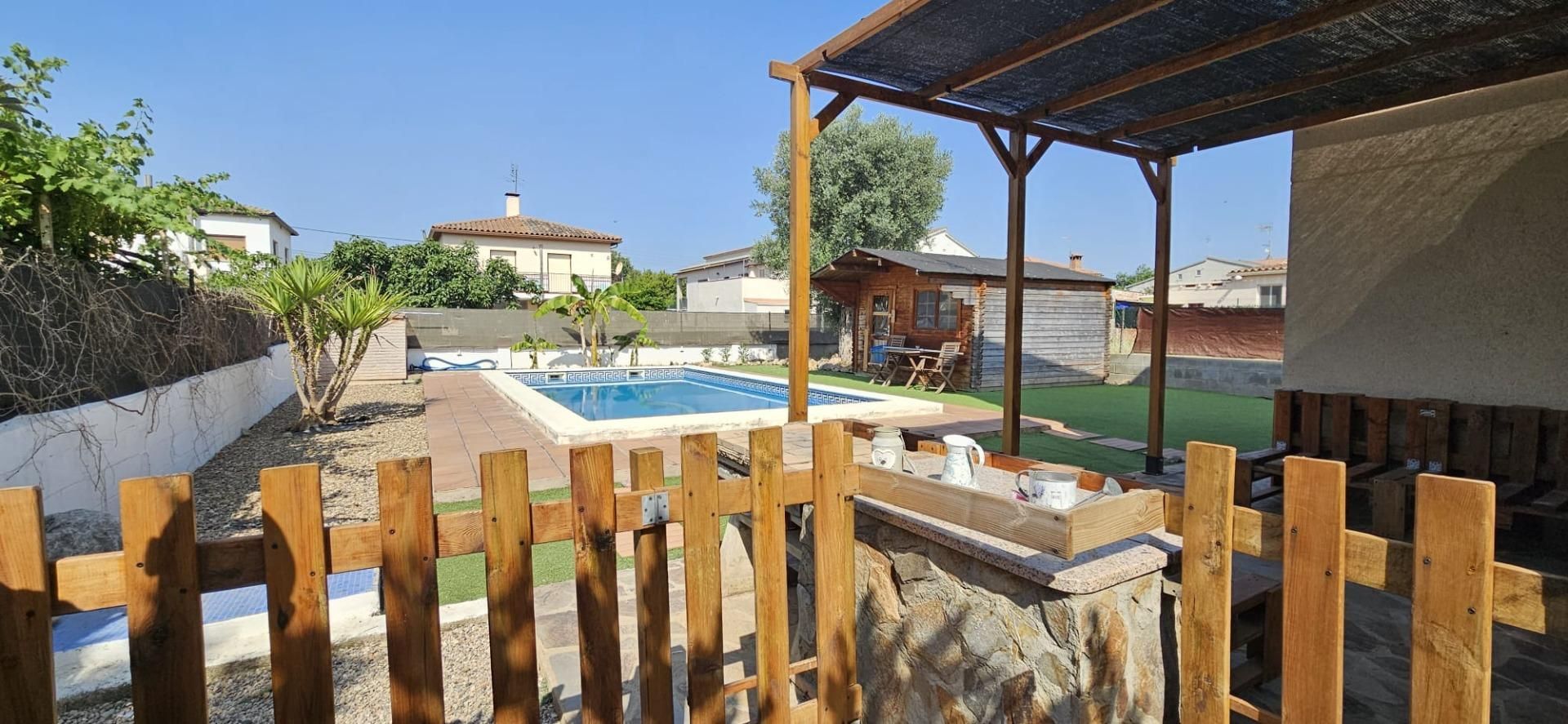 Swimming pool of House or chalet for sale in Santa Eulàlia de Ronçana  with Air Conditioner, Heating and Private garden