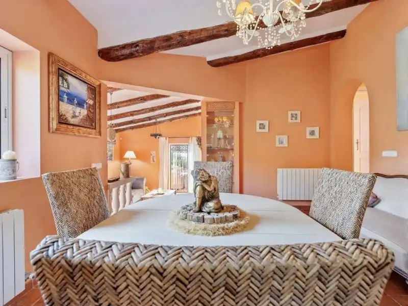 Comedor de Casa o chalet en venta en Roda de Berà con Aire acondicionado, Terraza y Piscina