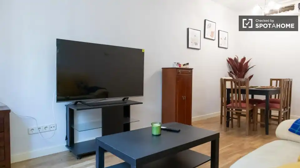Sala d'estar de Pis de lloguer en Madrid amb Aire condicionat, Calefacció i Moblat