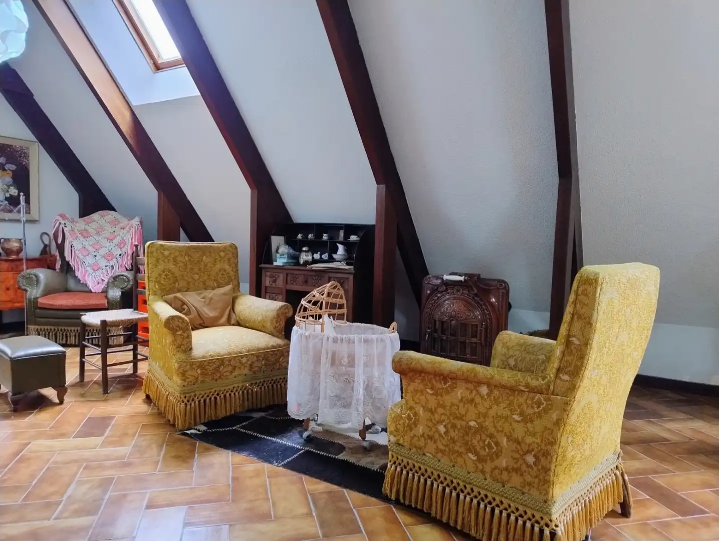 Sala de estar de Casa o chalet en venta en Lugo con Amueblado