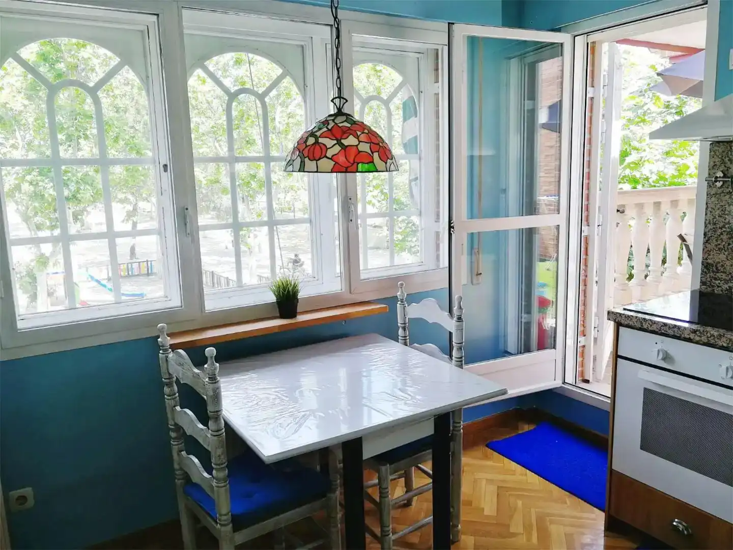 Dining room of Flat for sale in Getafe  with Air Conditioner, Swimming Pool and Balcony