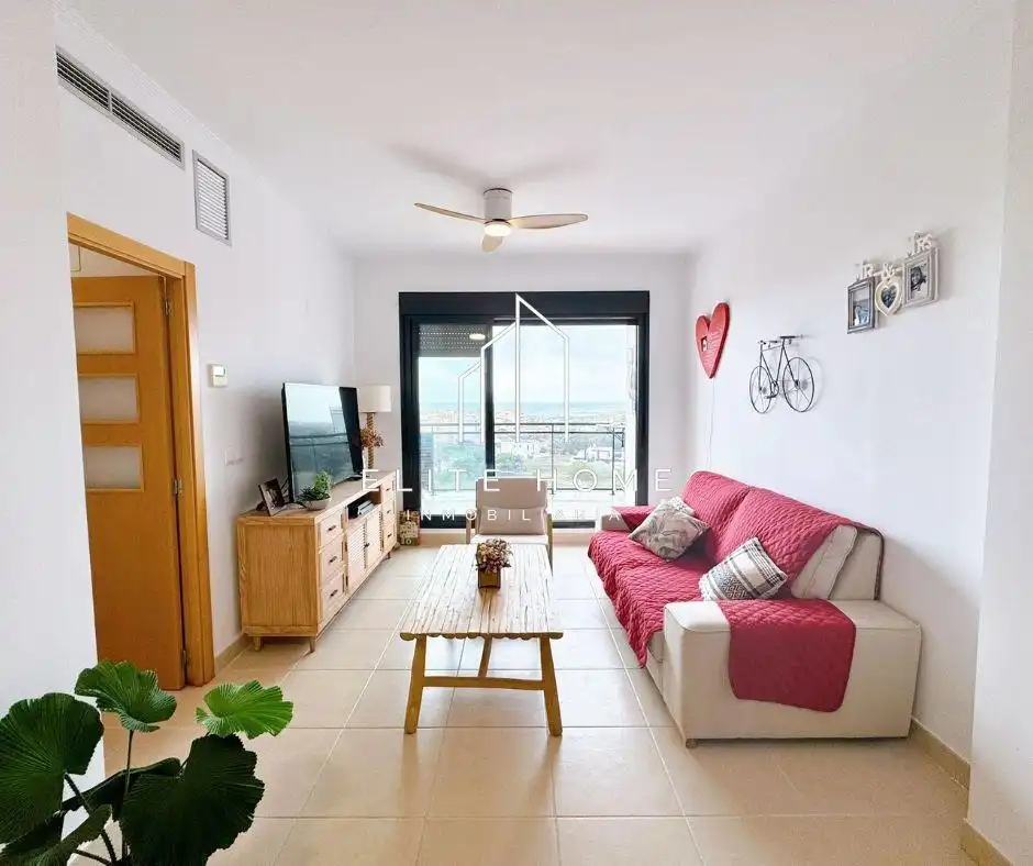 Sala de estar de Piso en venta en Moncofa con Amueblado y Piscina comunitaria