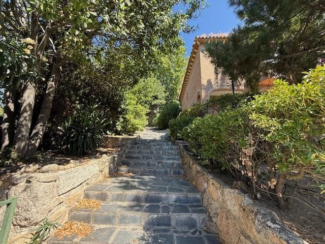 Exterior view of Single-family semi-detached for sale in Manzanares El Real  with Private garden, Terrace and Balcony