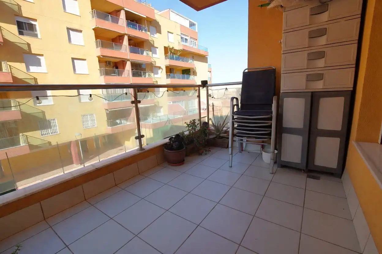 Terraza de Apartamento en venta en Roquetas de Mar con Terraza y Piscina comunitaria