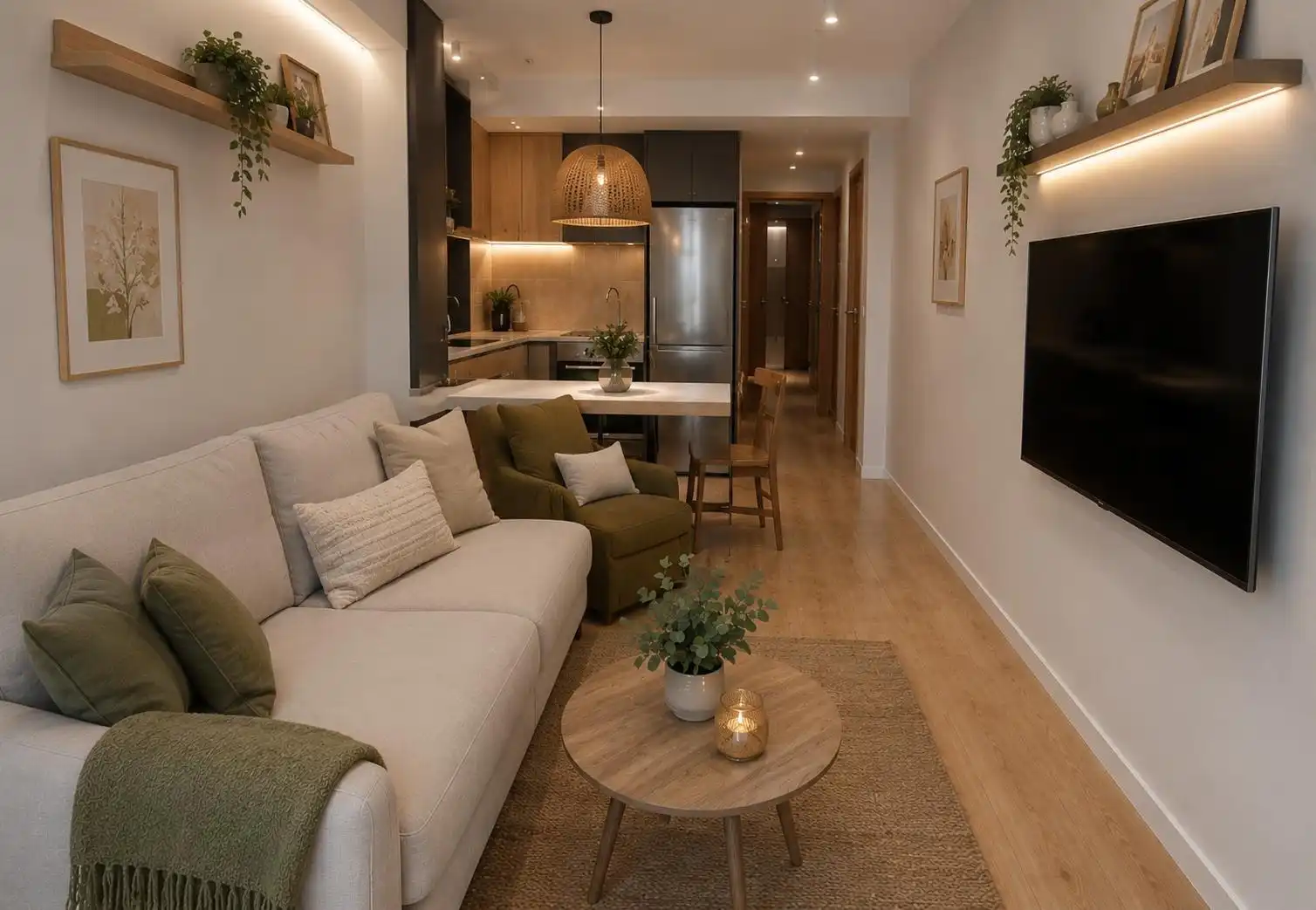 Living room of Apartments for sale in Boiro  with Furnished and Balcony
