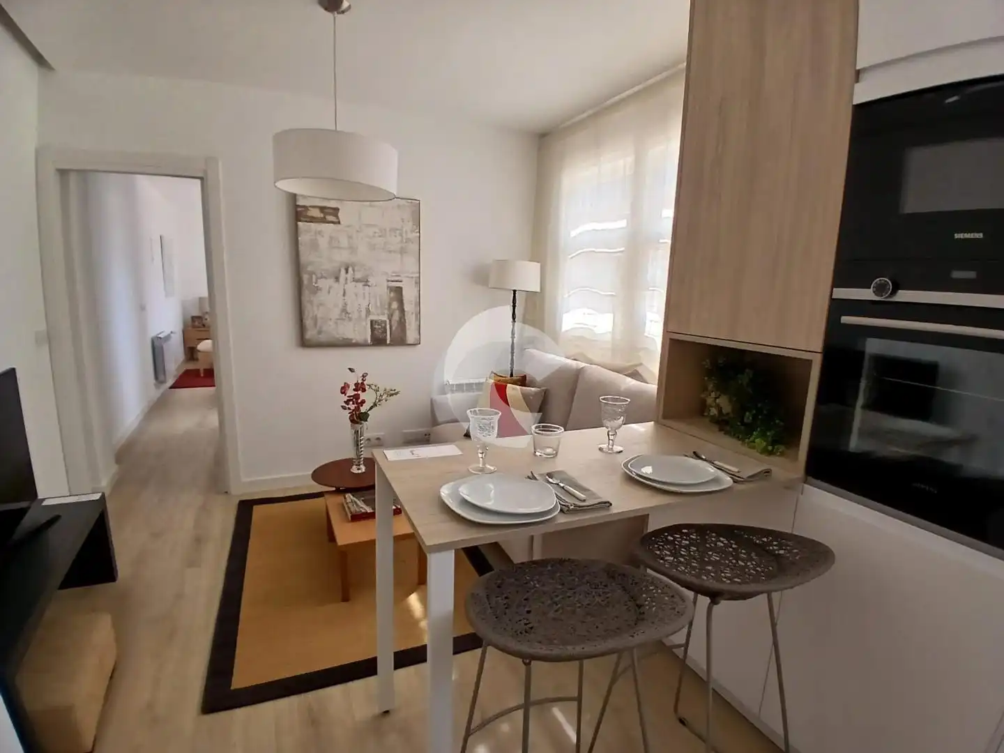 Sala d'estar de Pis en venda en A Coruña Capital  amb Calefacció, Terrassa i Balcó