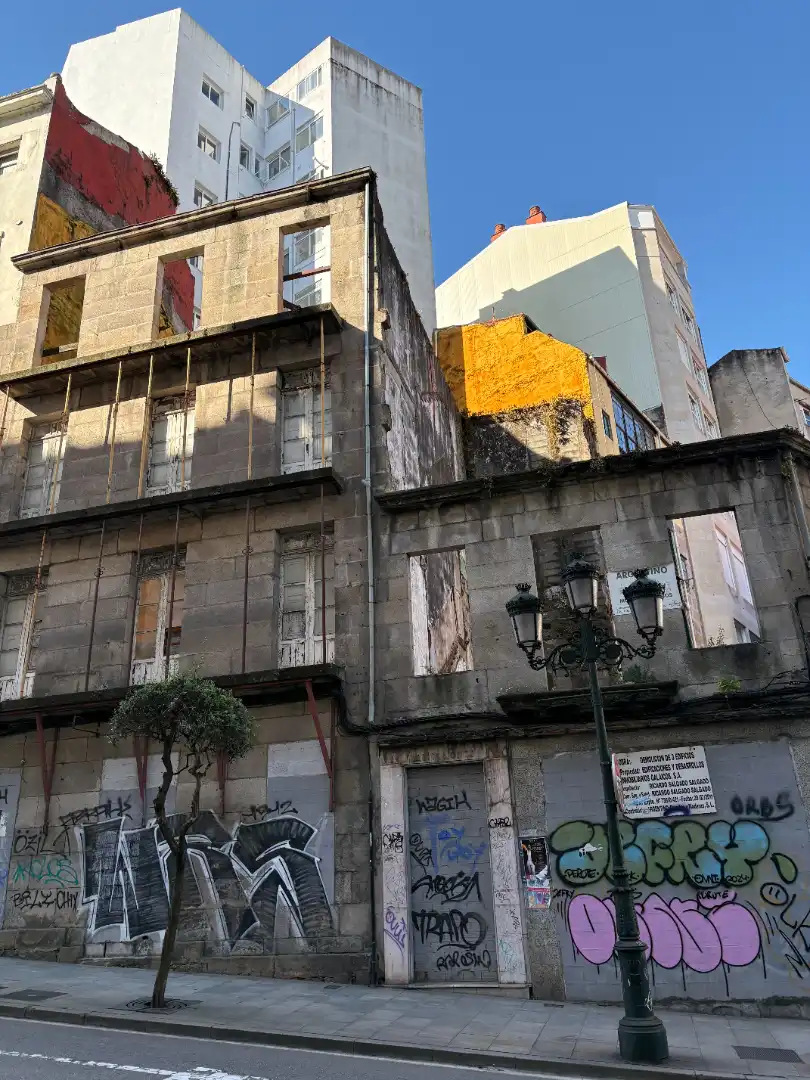 Vista exterior de Residencial en venda en Vigo 