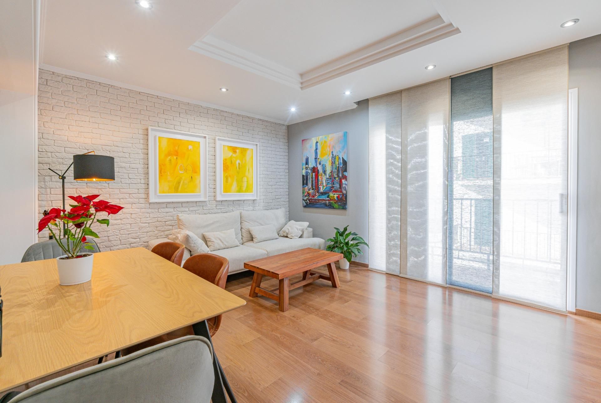 Sala d'estar de Pis en venda en  Palma de Mallorca amb Aire condicionat, Calefacció i Parquet