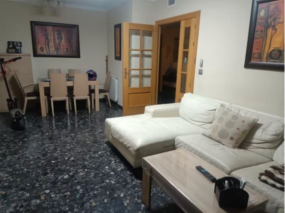 Living room of Flat for sale in  Albacete Capital  with Heating, Private garden and Swimming Pool