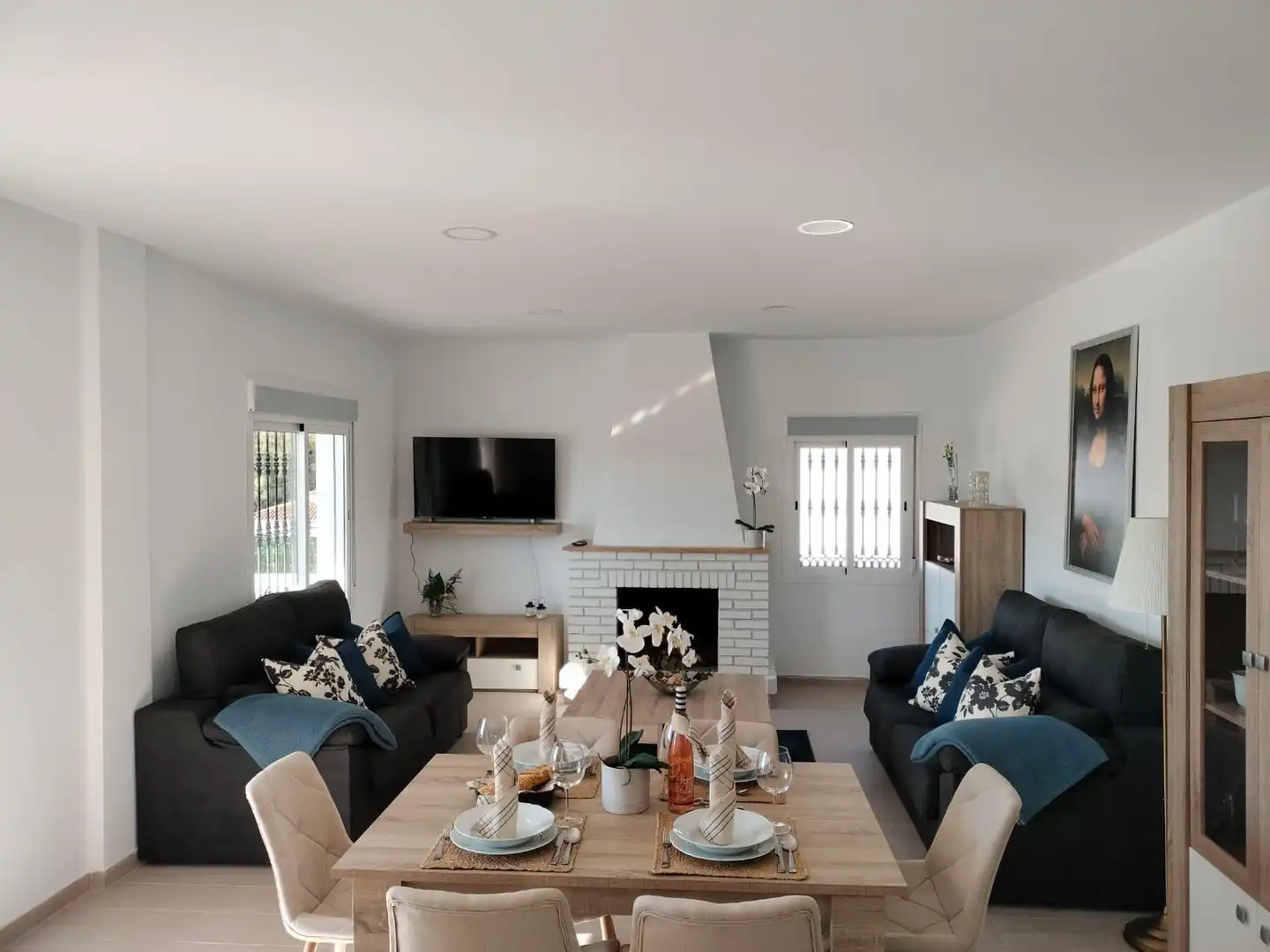 Sala de estar de Casa o chalet en venta en Benalmádena con Aire acondicionado, Calefacción y Jardín privado