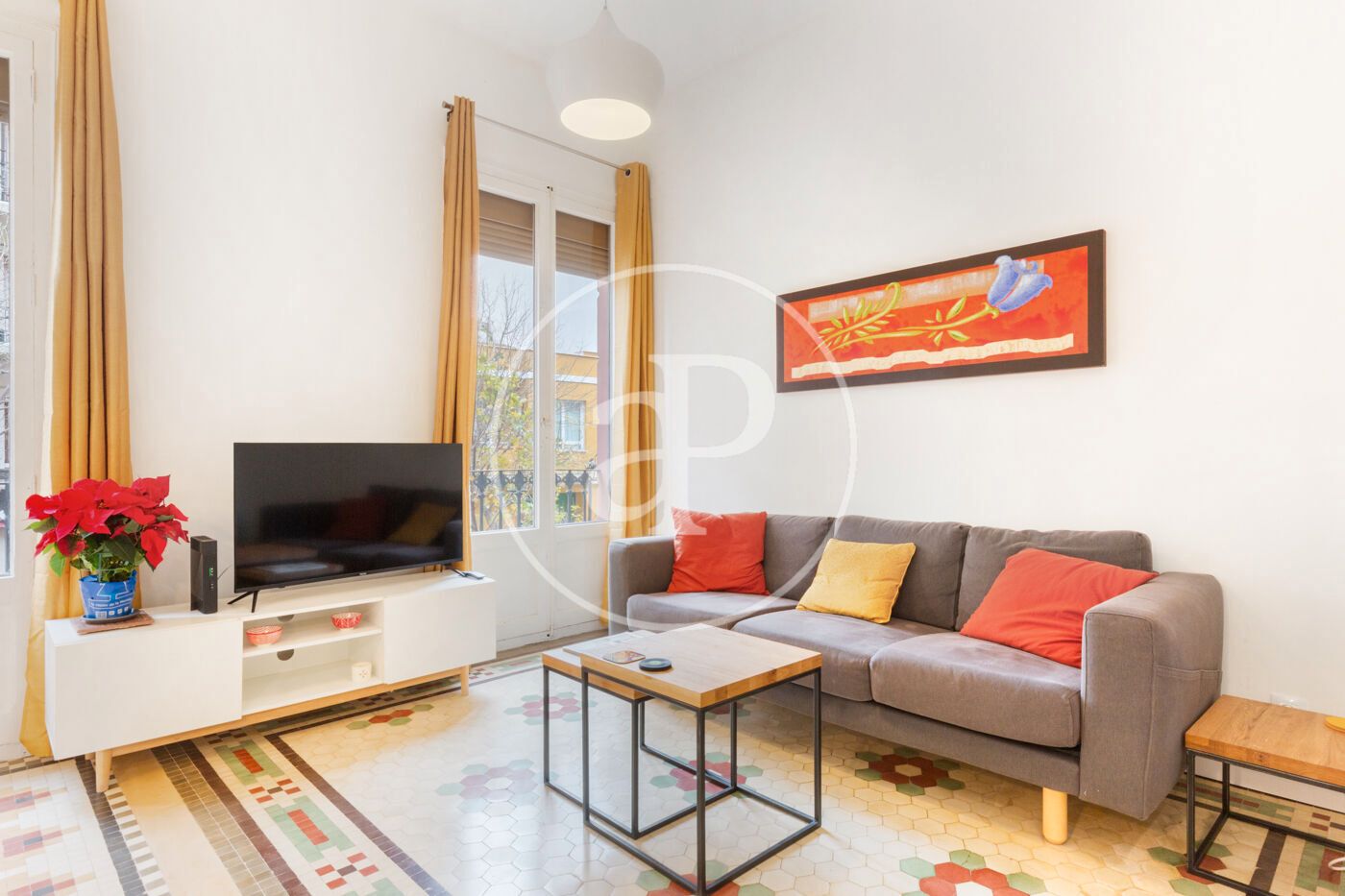 Living room of Flat to rent in  Valencia Capital  with Air Conditioner, Heating and Furnished