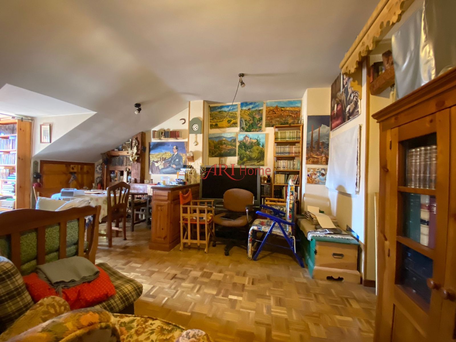 Living room of Attic for sale in Real Sitio de San Ildefonso  with Heating, Swimming Pool and Furnished