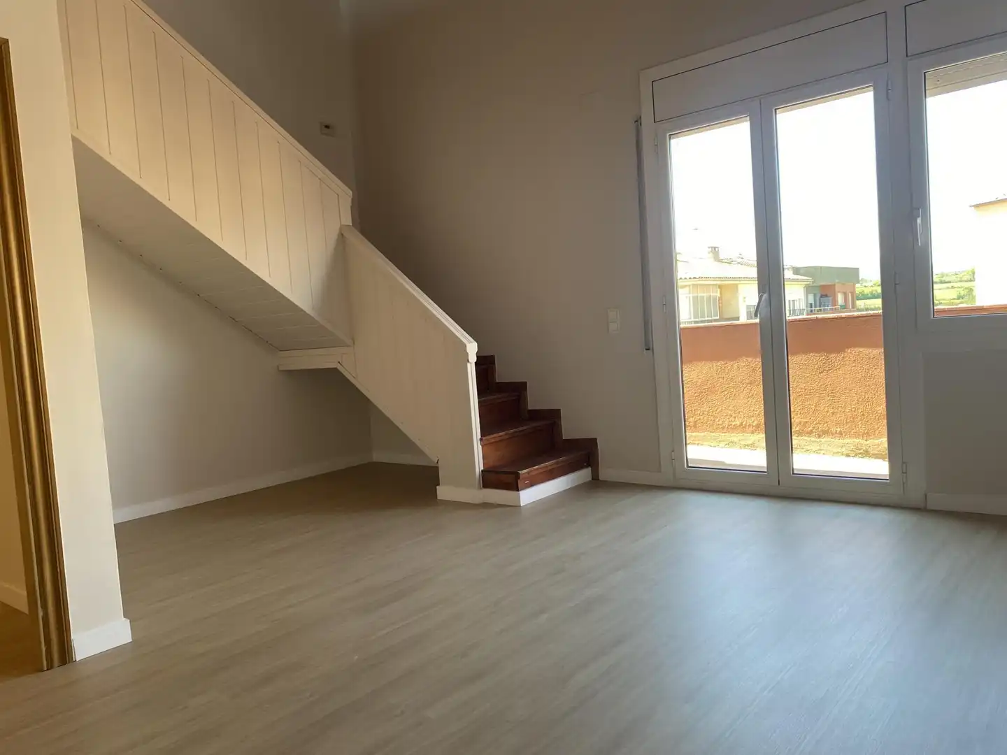 Wohnzimmer von Maisonette zum Verkauf in Manlleu mit Heizung, Parkett und Terrasse