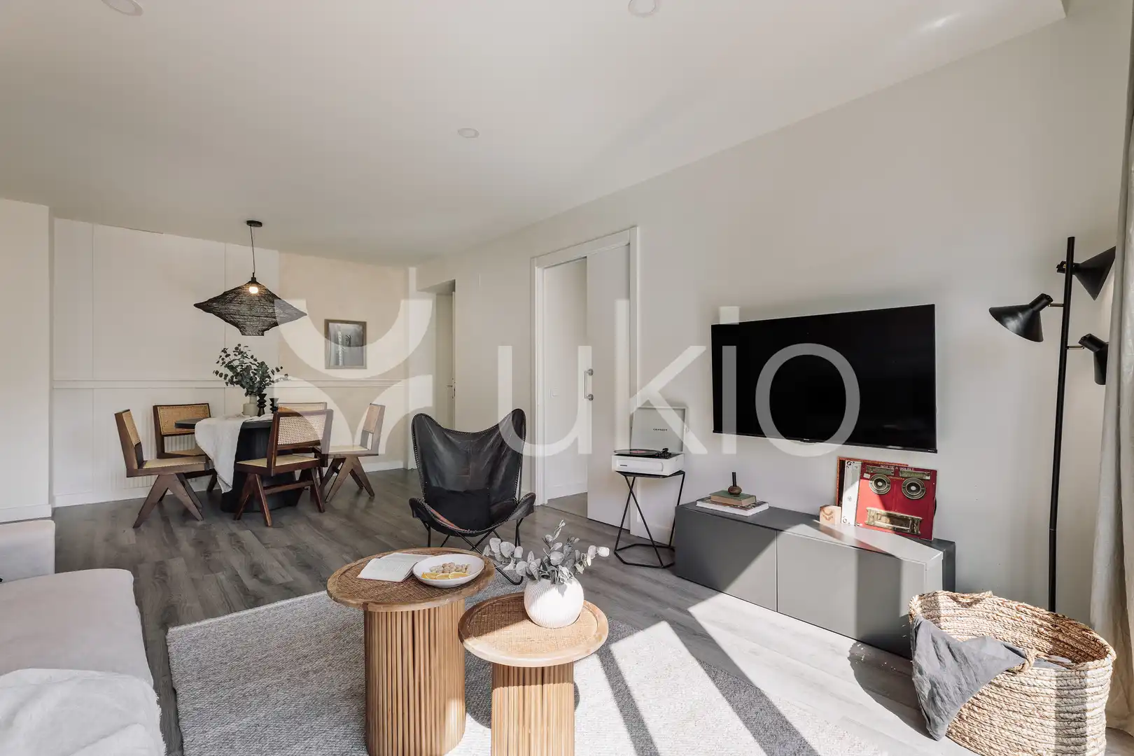 Living room of Apartments for rent in Barcelona  with Air Conditioner, Heating and Parquet flooring