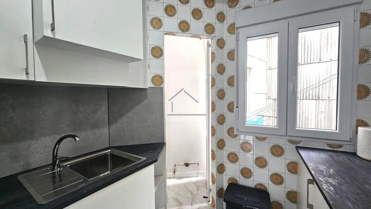 Kitchen of Flat for share in Ferrol  with Heating and Furnished