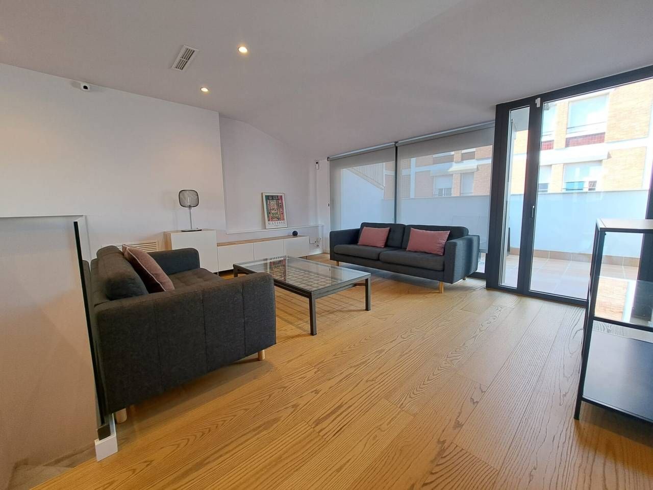 Wohnzimmer von Maisonette zur Miete in Sabadell mit Klimaanlage, Heizung und Parkett