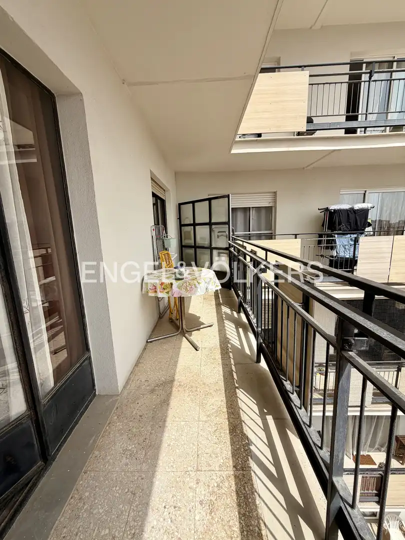 Terraza de Piso de alquiler en Valencia con Calefacción, Parquet y Amueblado