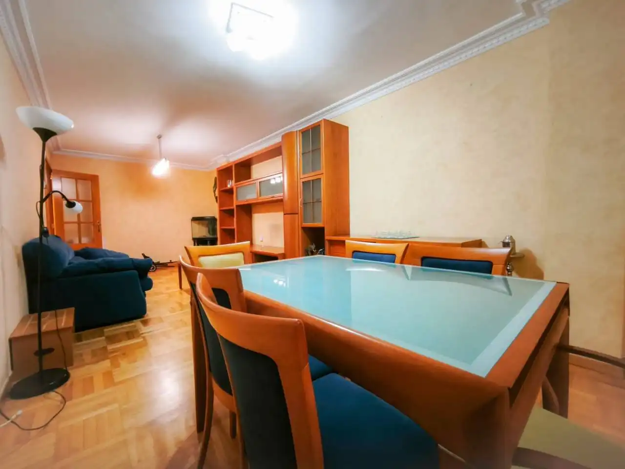 Dining room of Flat for sale in Burgos  with Heating, Parquet flooring and Terrace