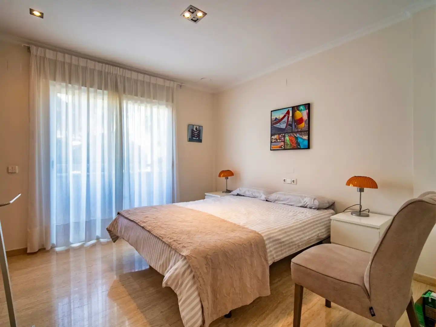 Bedroom of Apartments for sale in L'Alfàs del Pi  with Air Conditioner, Heating and Private garden