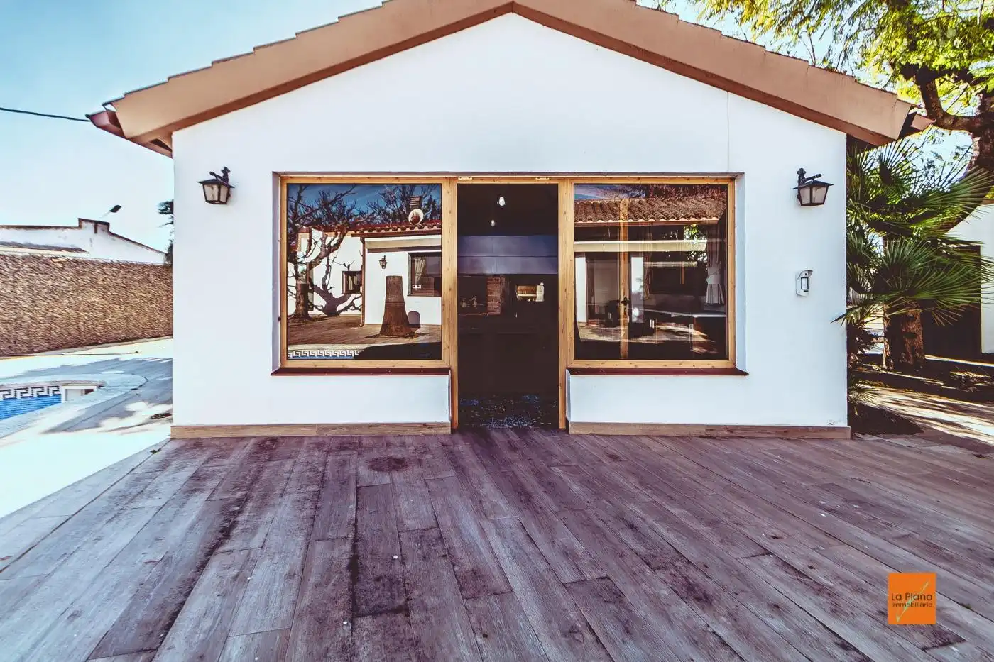 Vista exterior de Casa o chalet en venta en Santa Bàrbara con Calefacción, Jardín privado y Parquet