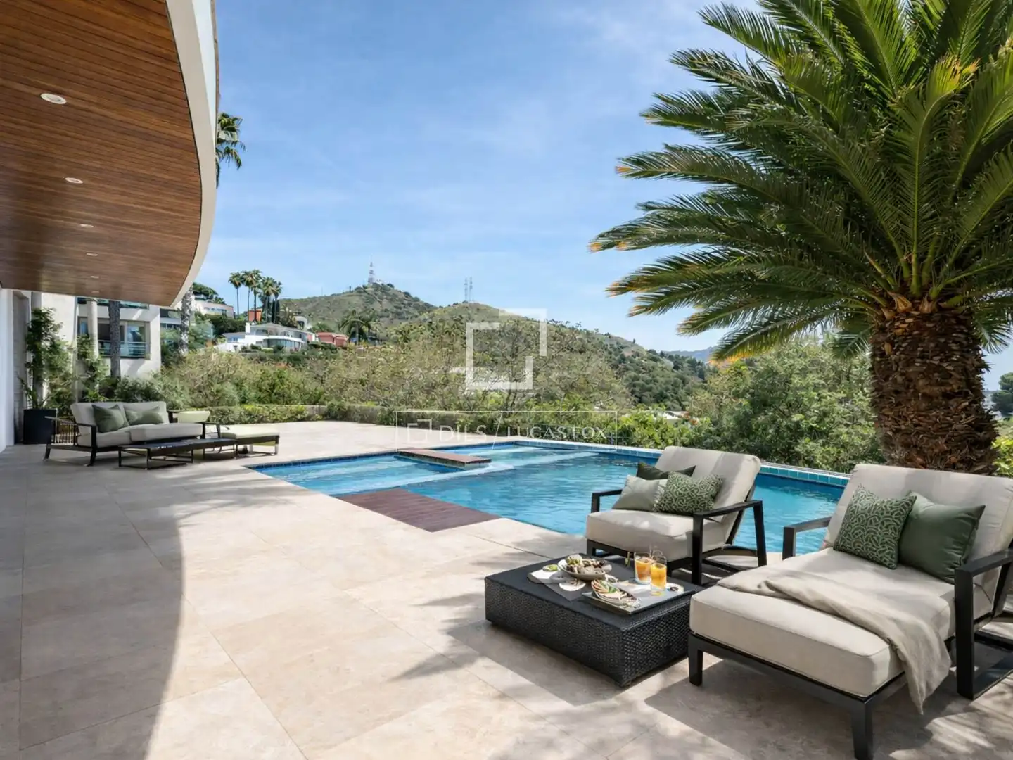 Terrasse von Haus oder Chalet zum Verkauf in Esplugues de Llobregat mit Klimaanlage, Heizung und Privatgarten