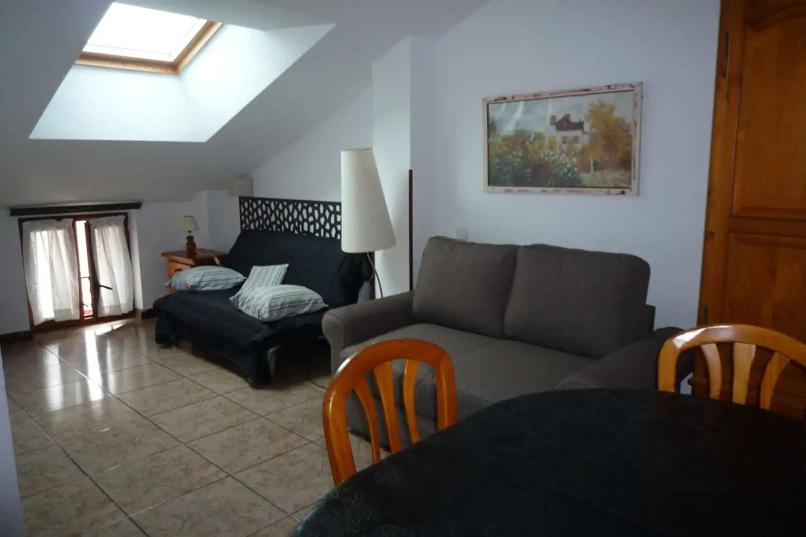 Sala d'estar de Apartament per a compartir en Santander amb Aire condicionat, Terrassa i Moblat