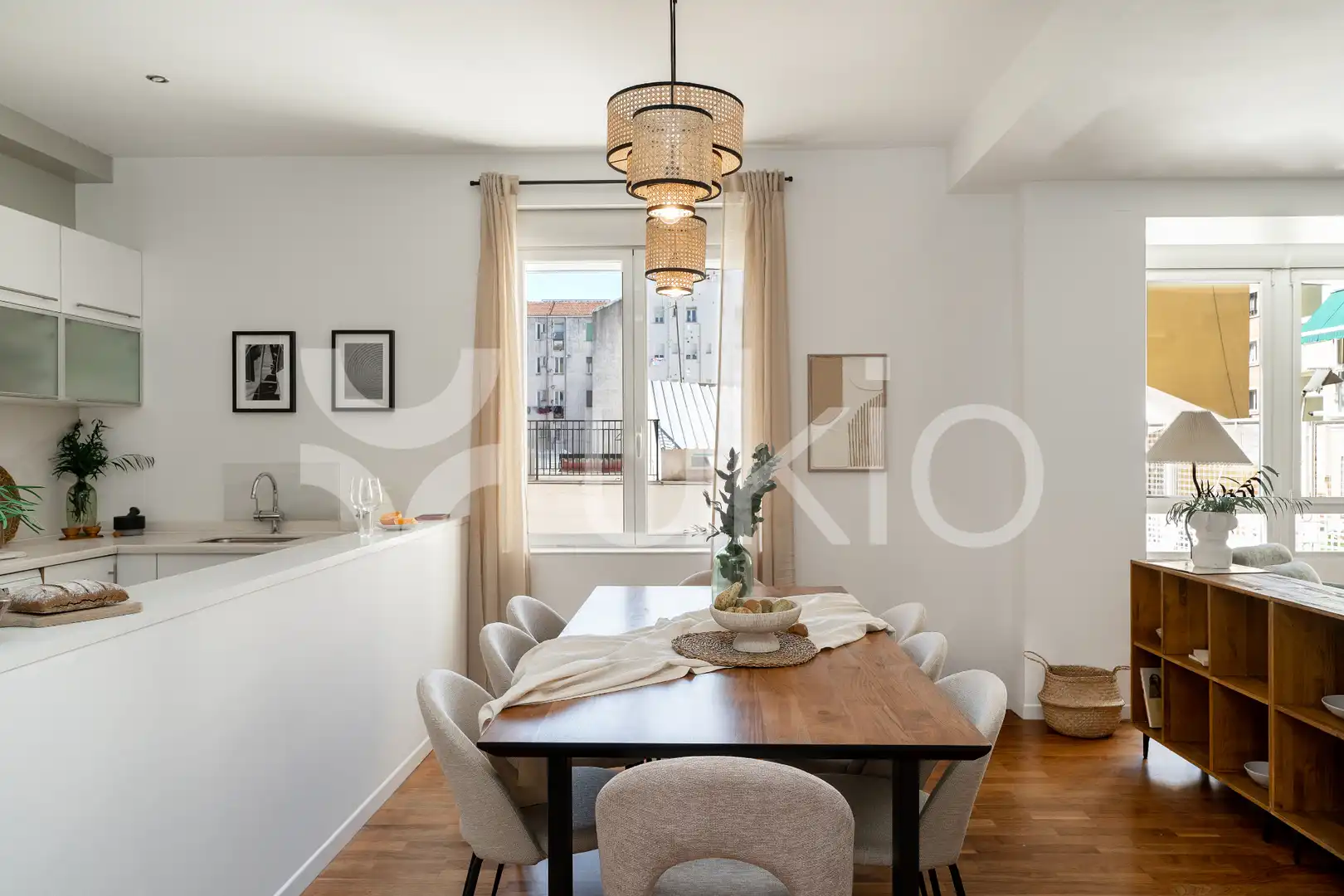 Dining room of Apartments for rent in Madrid  with Air Conditioner, Heating and Furnished