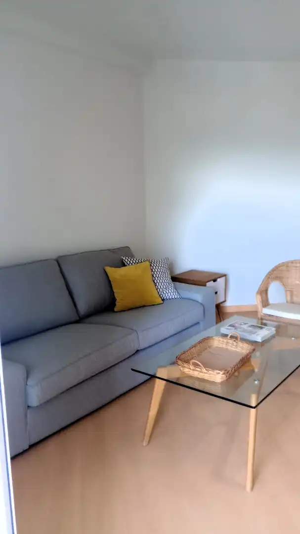 Sala d'estar de Apartament de lloguer en Benicasim / Benicàssim amb Aire condicionat, Calefacció i Jardí privat