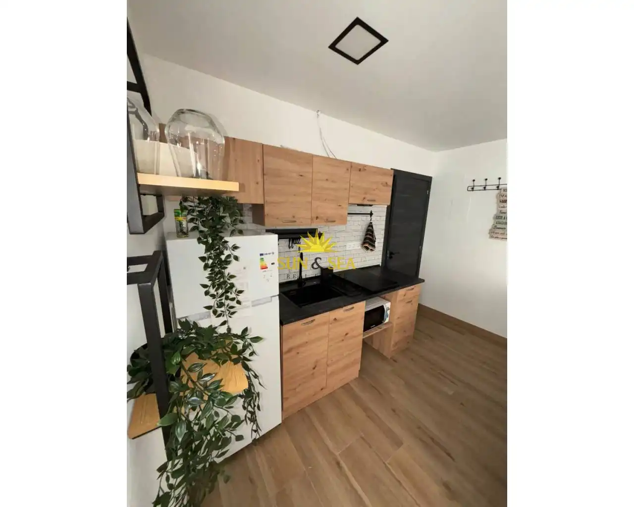 Cocina de Apartamento de alquiler en Murcia con Aire acondicionado, Calefacción y Amueblado
