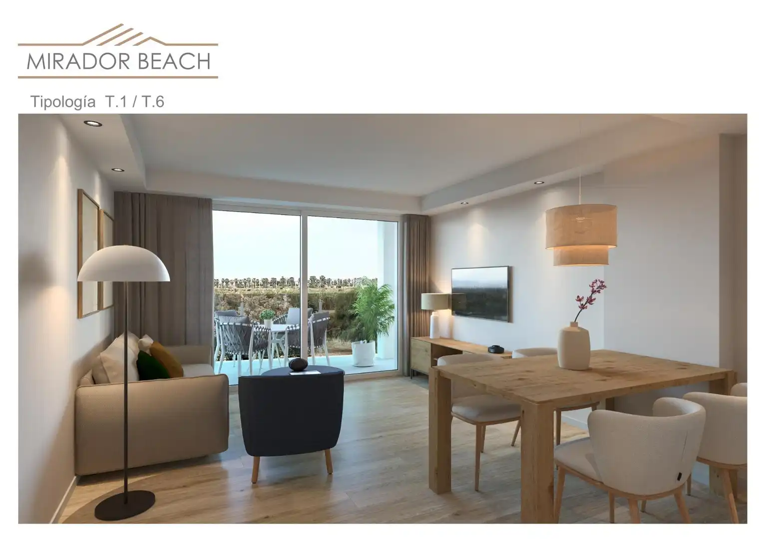 Sala d'estar de Apartament en venda en Moncofa amb Aire condicionat, Calefacció i Jardí privat