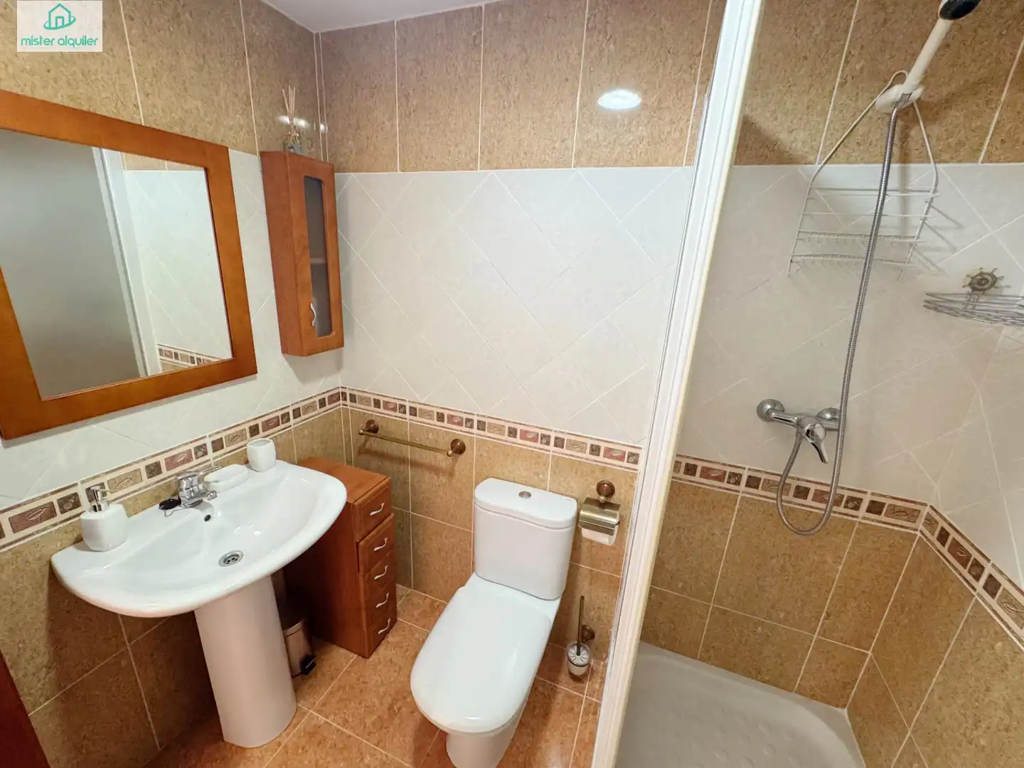 Bathroom of Apartments for rent in El Campello  with Air Conditioner, Heating and Private garden