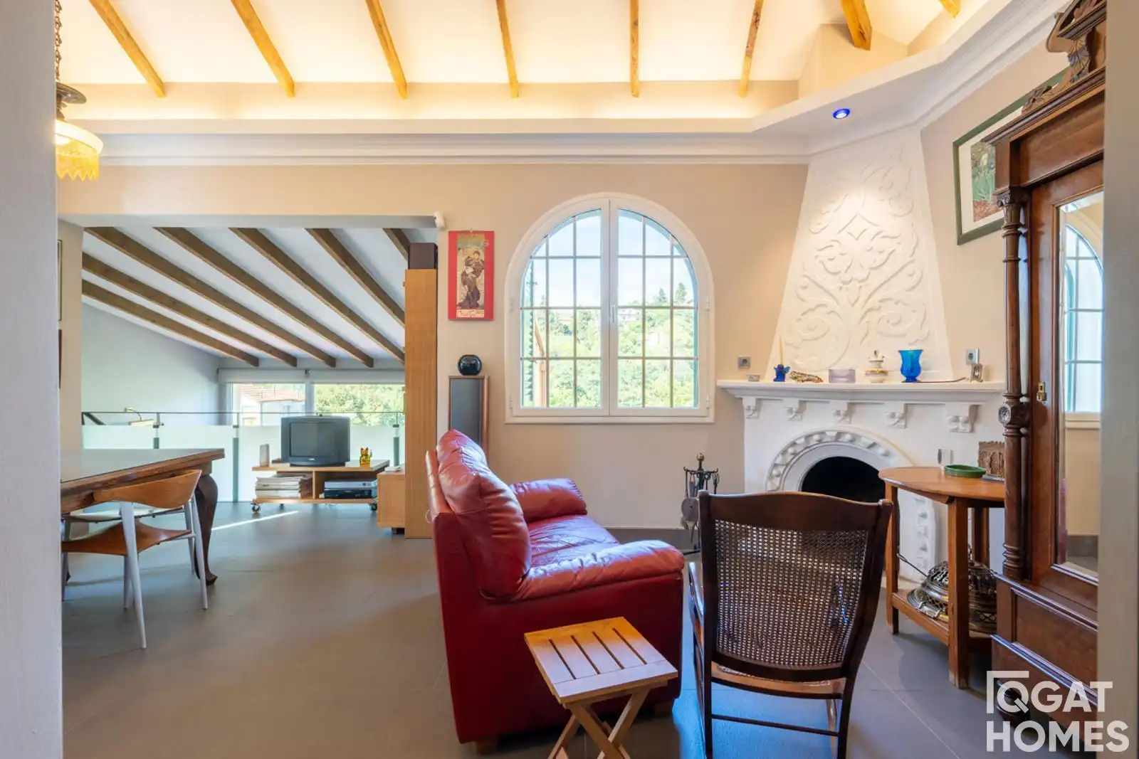 Sala d'estar de Casa o xalet en venda en Sant Cugat del Vallès amb Aire condicionat, Calefacció i Terrassa