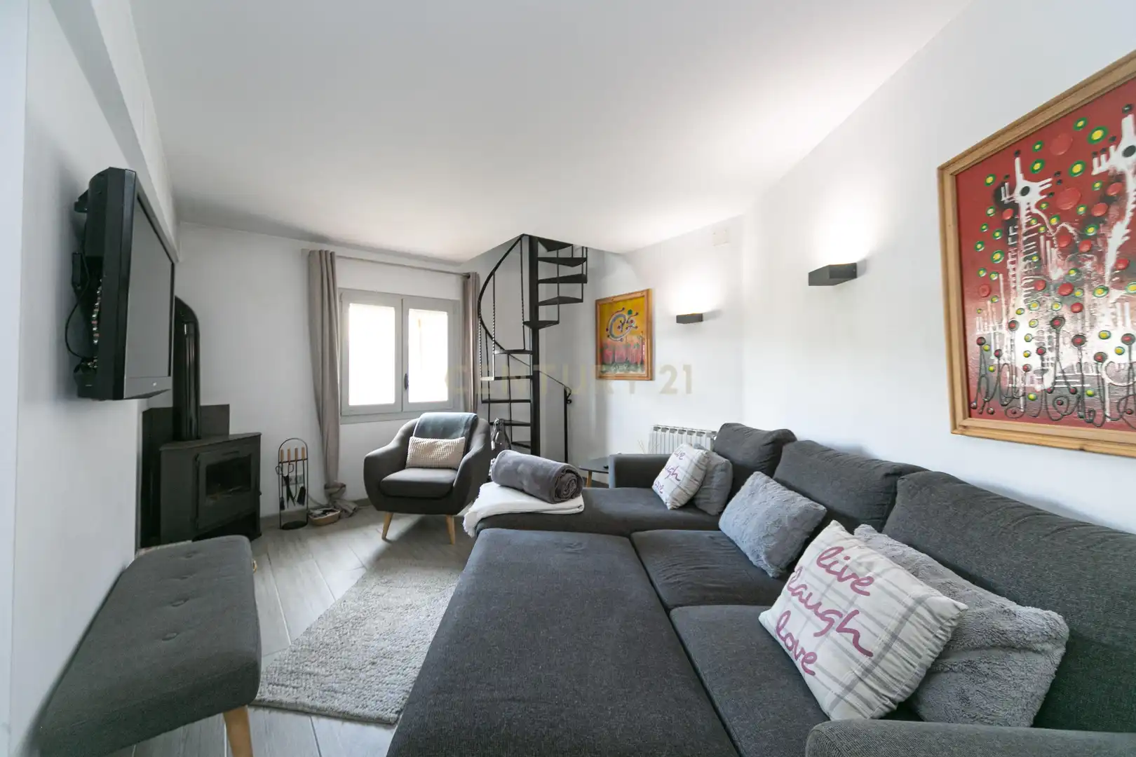 Sala de estar de Apartamento de alquiler en Benissa con Aire acondicionado, Trastero y Piscina