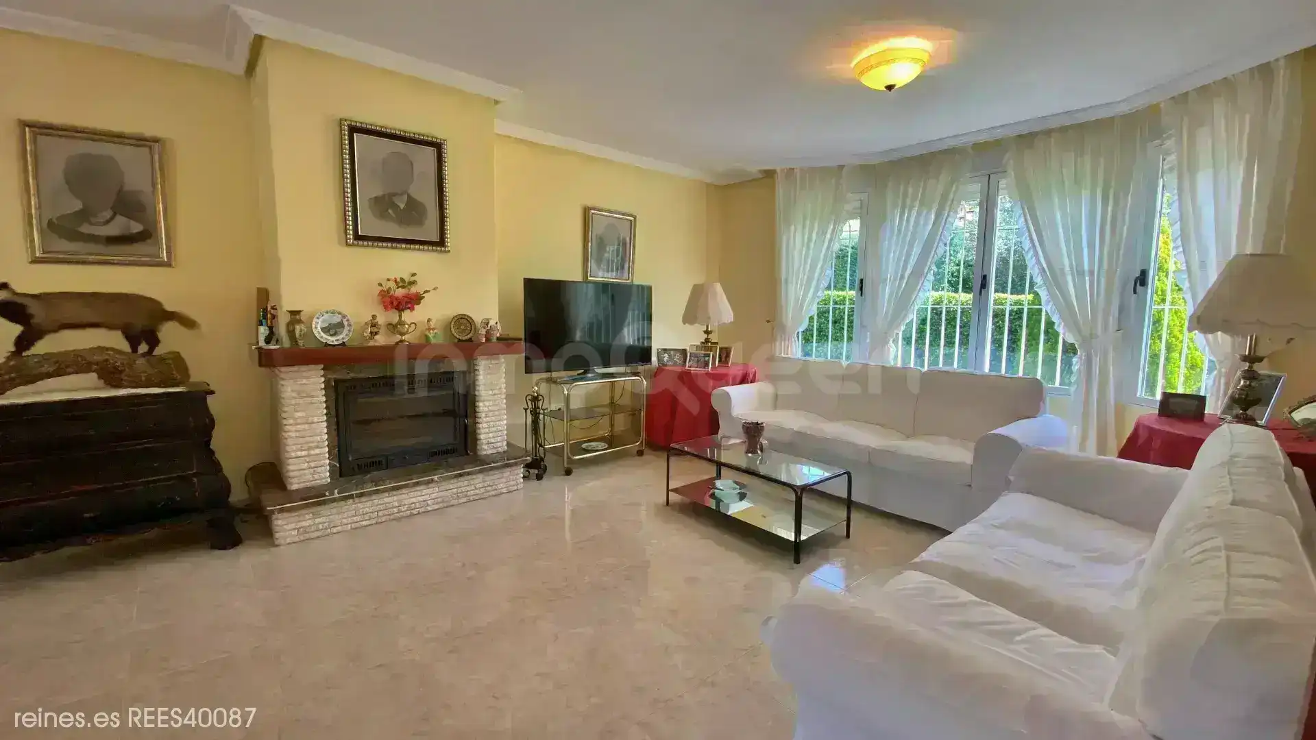 Sala de estar de Casa o chalet en venta en Villar del Olmo con Calefacción, Jardín privado y Terraza