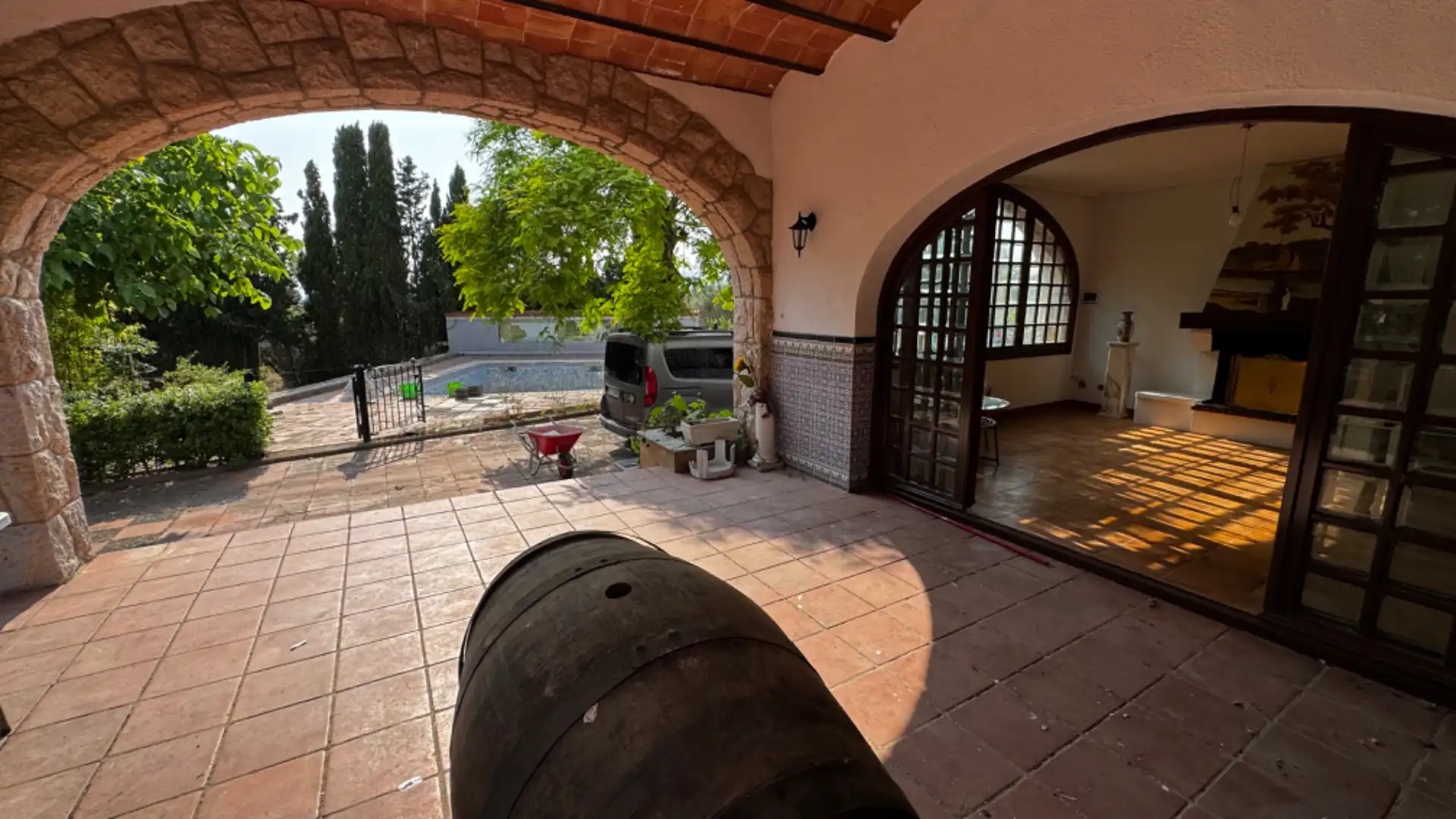 Terrassa de Casa o xalet en venda en El Catllar  amb Calefacció, Jardí privat i Terrassa