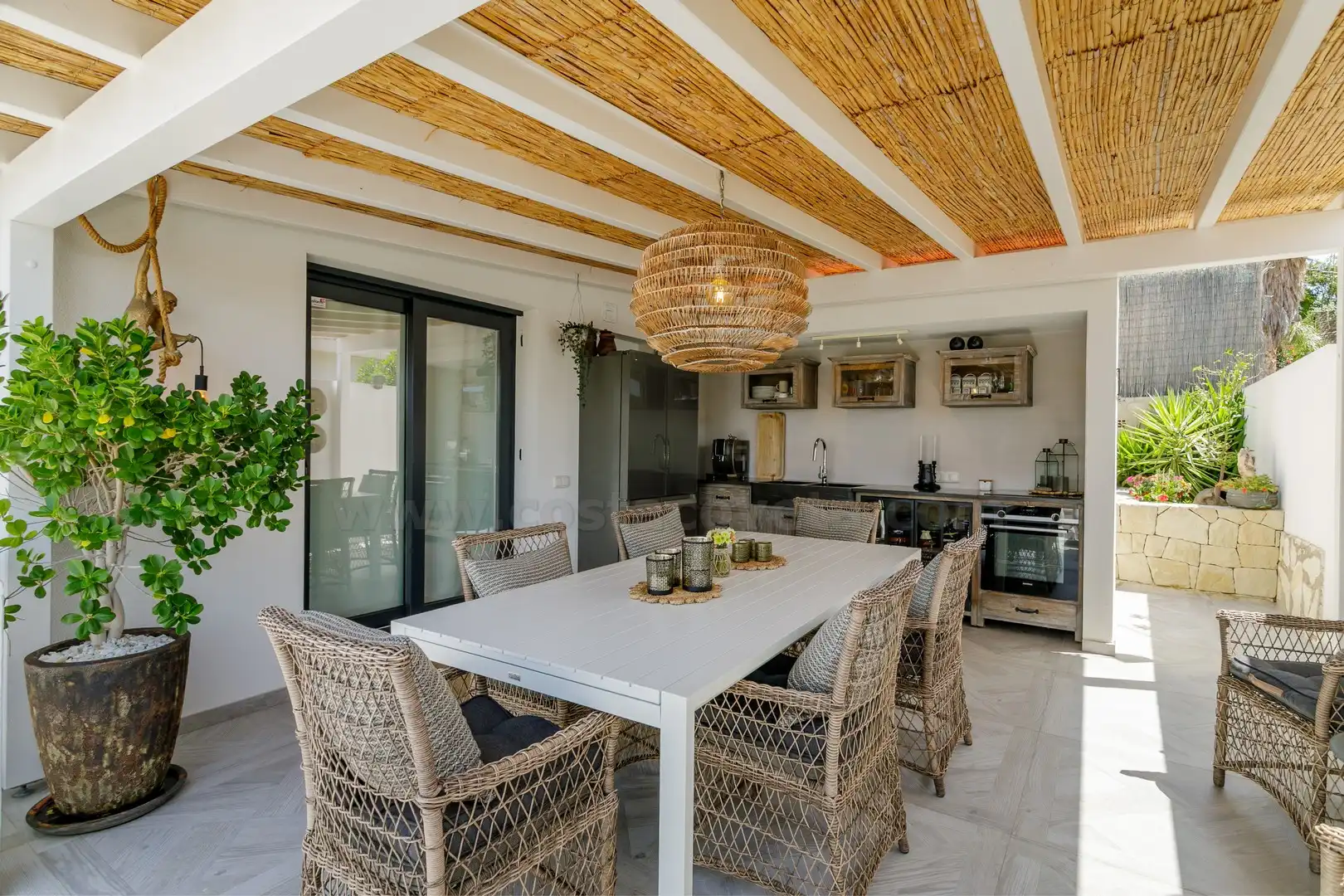 Terrassa de Casa o xalet en venda en El Campello amb Aire condicionat, Jardí privat i Terrassa