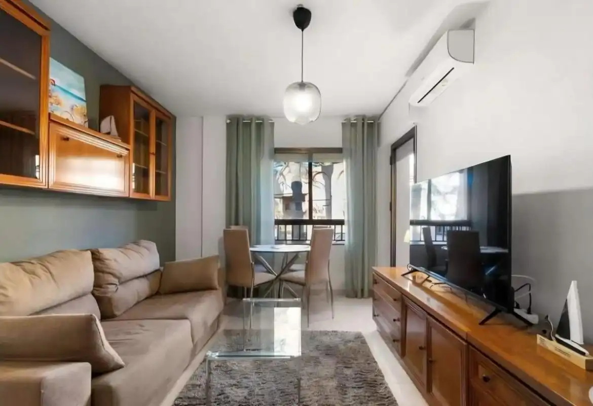 Sala d'estar de Pis en venda en San Pedro del Pinatar amb Aire condicionat, Calefacció i Jardí privat